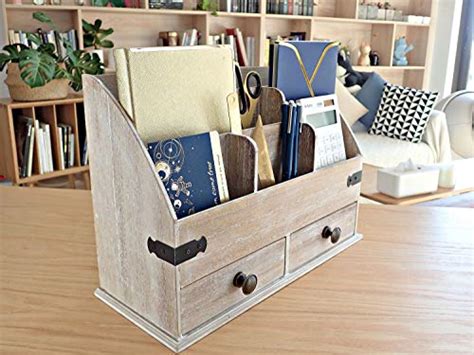 25DOL Mini-Hutch Large Wooden Desk Organizer with Drawers Review - StorageVat.com