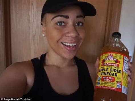 Paige Mariah Says Drinking Apple Cider Vinegar Helped Her Lose Weight Daily Mail Online