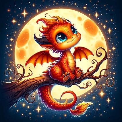 Amazon Igoodom Dragon Diamond Painting Art Kit For Adults Moon