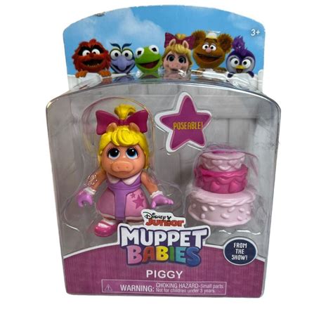 Disney Junior Muppet Babies Miss Piggy Posable Mini Fig Toy Figure