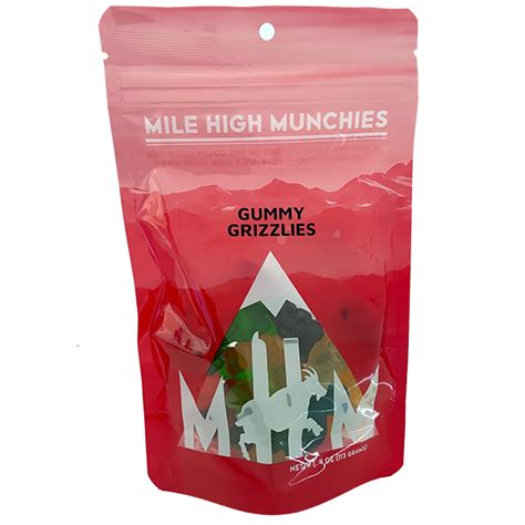 Mile High Munchies Candy Gummy Grizzlies 4oz Colorado Food Showroom