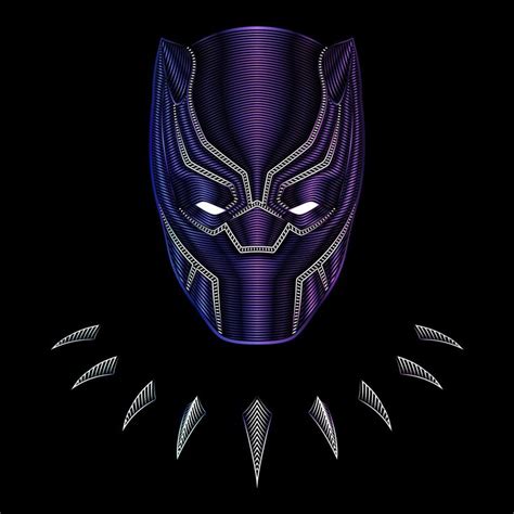 Black Panther Vector Art Illustration Black Panther Art Black