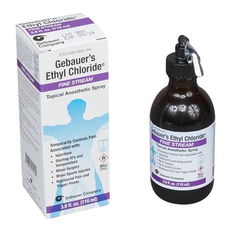 Gebauer's Ethyl Chloride® Ethyl Chloride 100% Fine Stream 103.5 mL - Suprememed