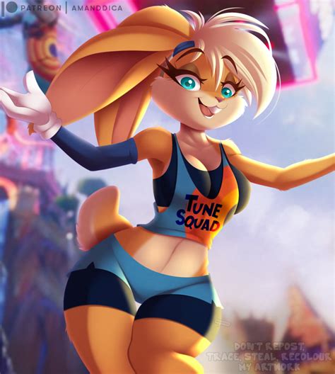 216031 Safe Artist Amanddica Lola Bunny Looney Tunes Lagomorph