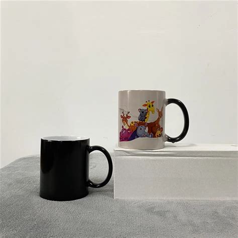 Oz Ml Sublimation Blank Mugs Heat Sensitive Hot Color Changing For White Sublimation