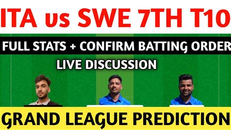 Ita Vs Swe Ita Vs Swe Dream Prediction Live Discussion Youtube