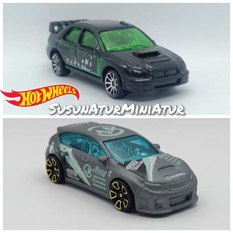 Hot Wheels SUBARU IMPREZA SUBARU WRX STi Regular Treasure Hunt RTH Loose 1 64 HW 2007