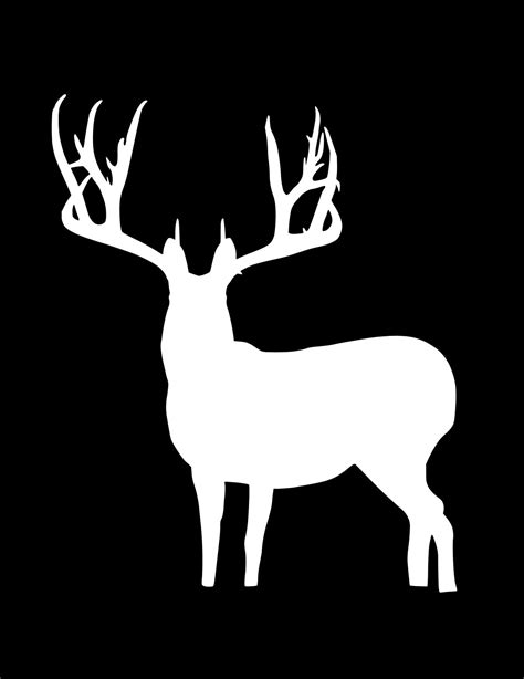 Buck Silhouette Decal – Reel Bro's Outdoors