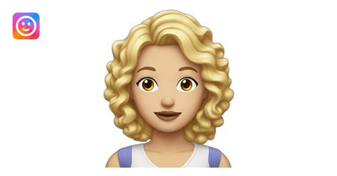 Krissy With Blonde Wavy Hair White Woman Emoji AI Emoji Generator