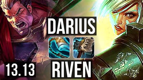 DARIUS Vs RIVEN TOP 2 7M Mastery 7 Solo Kills 8 1 1 500 Games