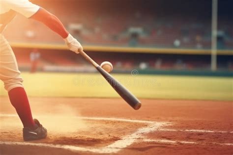 Baseball Softball Player Hitting Ball Stock Illustrations 374