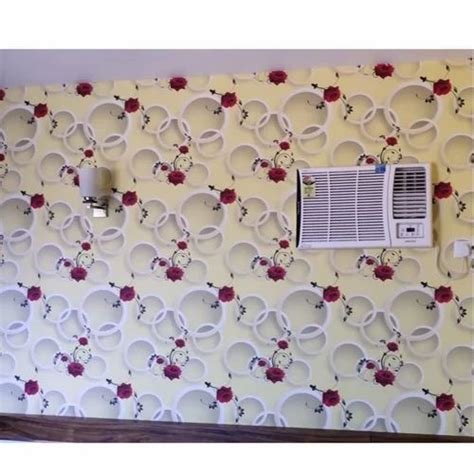 Flower Print Multicolor Mm Printed Pvc Wallpaper For Wall At Rs Sq