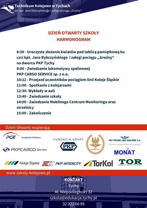 Dzień Otwarty Szkoły 11 04 2024 r Technikum Kolejowe w Tychach