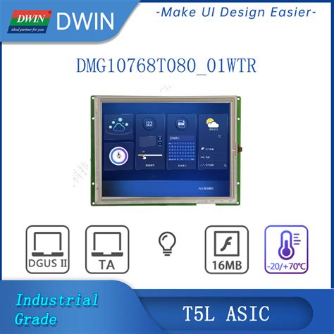 Dwin Inch Tft Lcd Display Hmi Panel Resistive Touch Screen