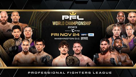 2023 PFL Championship: Live streams, fight card, start time