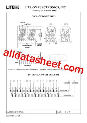 LTP 3784E Datasheet PDF Lite On Technology Corporation