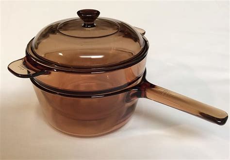 Amazon Corning Visions Vision Ware Amber 3 Piece Double Boiler Sauce