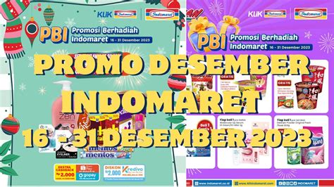 Promosi Berhadiah Indomaret Pbi Desember Youtube