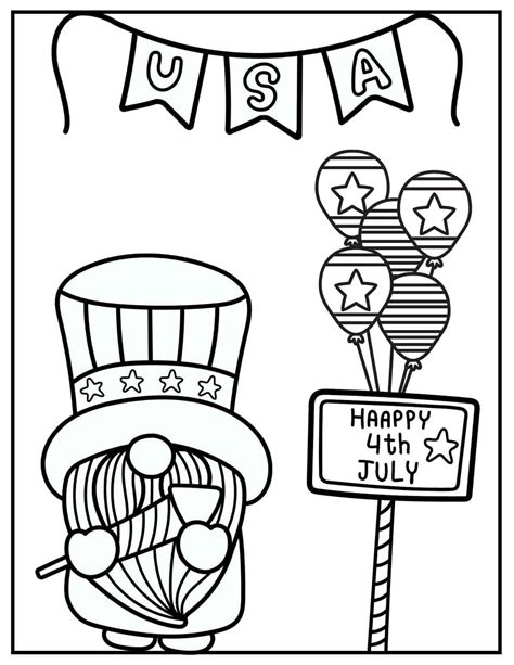 Free Th Of July Coloring Pages Prudent Penny Pincher