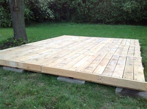 Deck From Pallets Everything Was Saved Pallets Lumber And Even Nails