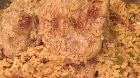 Pork Chops Over Rice Recipe