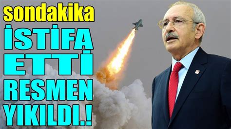 sondakika İSTİFA ETTİ RESMEN YIKILDI TÜRKİYE ŞOKTA YouTube