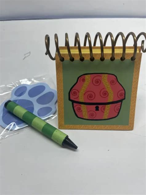 Blues Clues Handy Dandy Notebook Wood Replica W Extra Crayon The