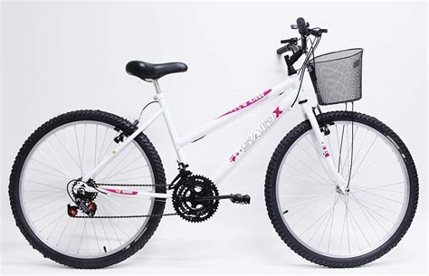 Bicicleta Aro Feminina De Passeio Marchas Saidx Branca Amazon