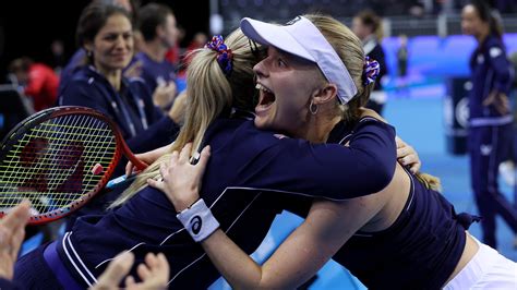 Billie Jean King Cup Great Britain Progress To Semi Finals For First