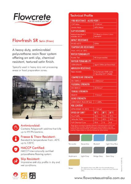 Flowfresh SR 9mm Satin Flowcrete NBS Source