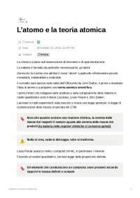 Leggi Ponderali E Teoria Atomica Docsity