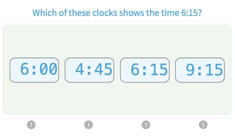 Time - Practice with Math Games