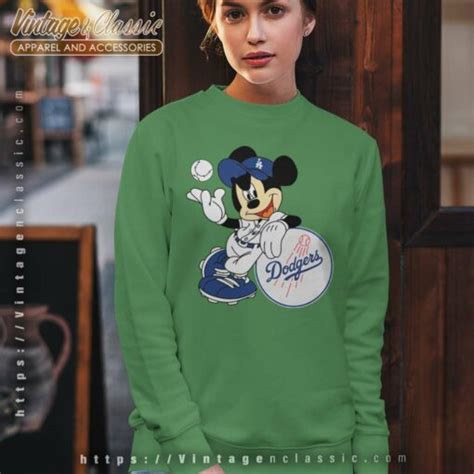 Mickey Mouse Los Angeles Dodgers Shirt Vintagenclassic Tee