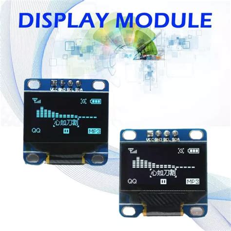 0 96 OLED SSD1306 I2C IIC SPI Serial 128X64 LCD Display Gelb 4J0D Blau