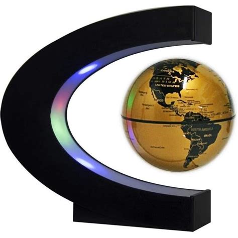 Globe Globe L Vitation Magn Tique De Type C Avec Lumi Re Led Carte Du