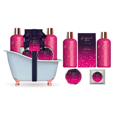 Coffret De Bain Chocolate Berry Rose Glisten Glow Gloss La Baignoire