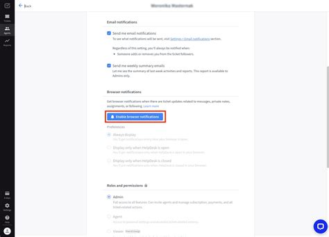 Enable Browser Notifications Helpdesk Help Center