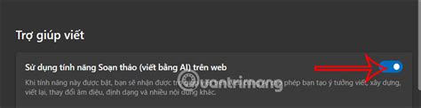 Hướng dẫn tắt viết lại trên Copilot Microsoft Edge QuanTriMang