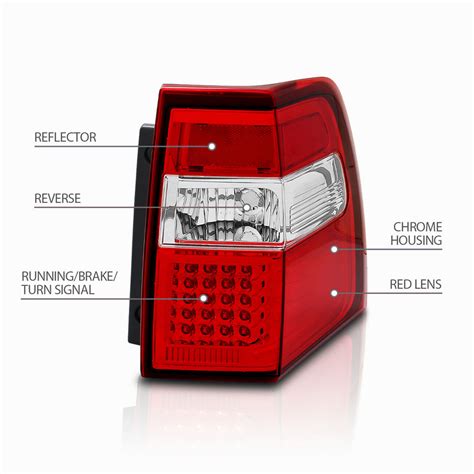 Ford Expedition Euro Style Led Tail Lights Red