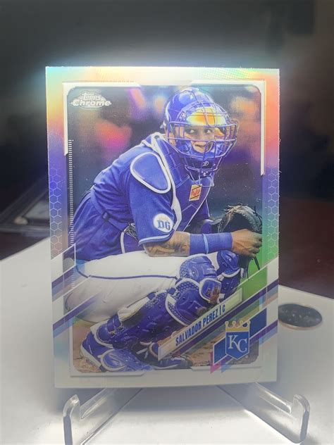 Salvador Perez Topps Chrome Silver Holo Refractor Kansas City