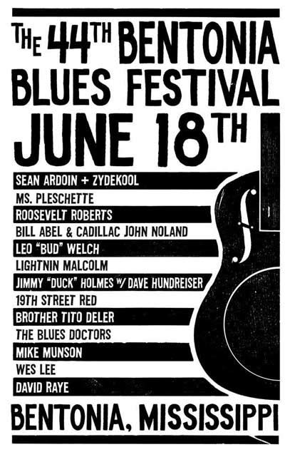 Bentonia Blues Festival Saturday, June 18, 2016 - Blues Festival Guide ...