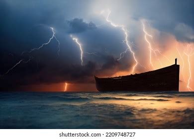 Noahs Ark Over Royalty Free Licensable Stock Illustrations