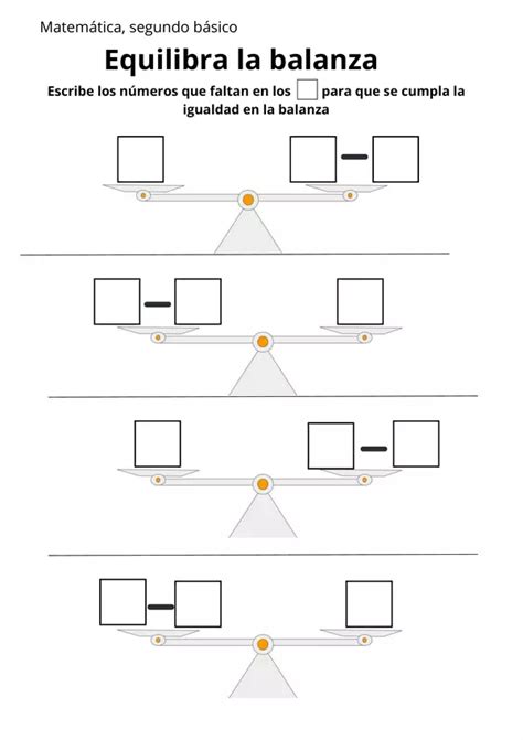 Matemática 2básico BALANZA profe social