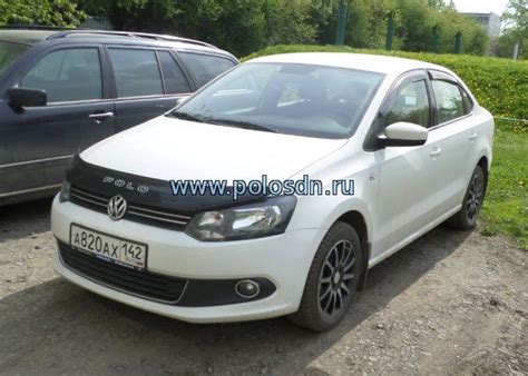Установка сигнализации Volkswagen Polo Sedan с 2014 года, Точки ...