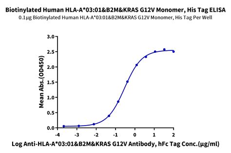 Biotinylated Human HLA A 03 01 B2M KRAS G12V VVVGAVGVGK Monomer Prot