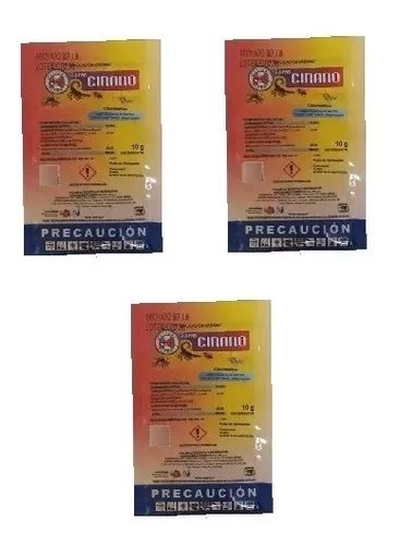 Sobres Cirano G C U Cipermetrina Insecticida Env O Gratis