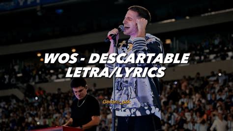 Wos Descartable Letra Lyrics Youtube