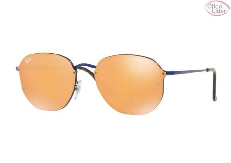 Ray Ban RB 3579n 9038 7j 58 Blaze Metal Azul Espelhado Dourado até 20