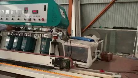 Zxm C251 Glass Straight Edge Beveling And Polishing Machine With 8