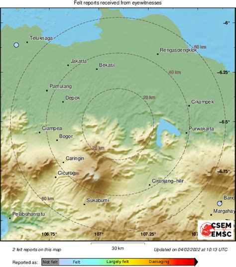 Gempa Magnitudo Bayah Banten Dirasakan Di Daerah Daerah Ini About